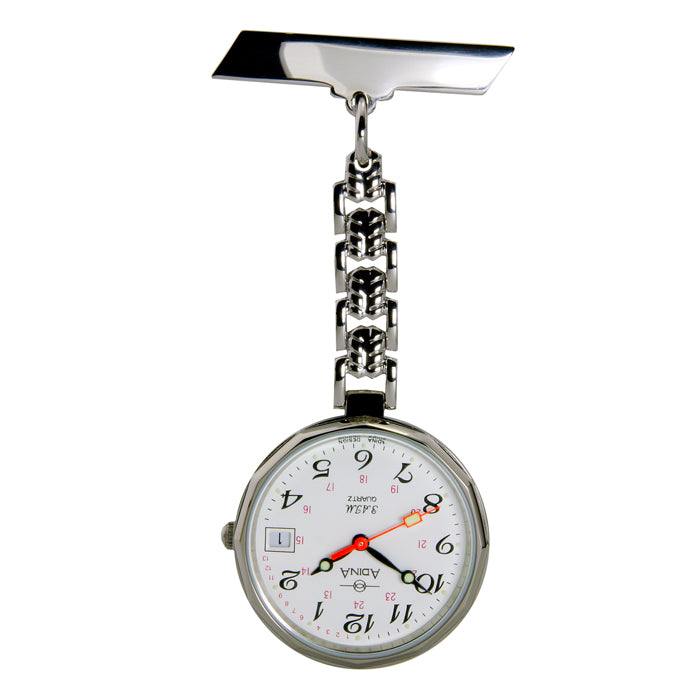 Adina Nurse Stainless Steel White Fob Full Figure 24Hr