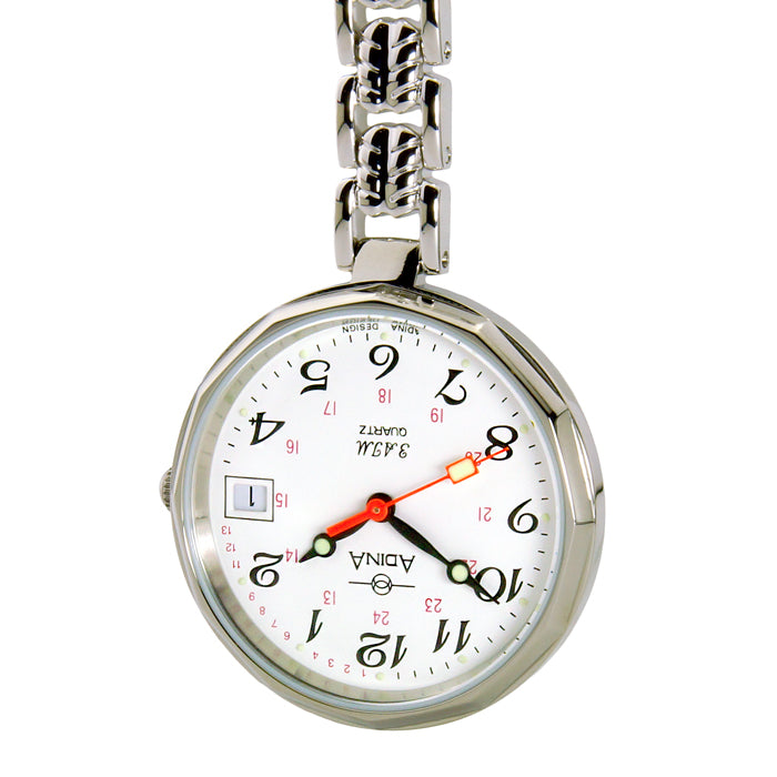 Adina Nurse Stainless Steel White Fob Full Figure 24Hr