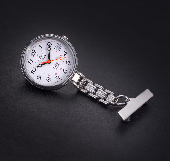 Adina Nurse Stainless Steel White Fob Full Figure 24Hr