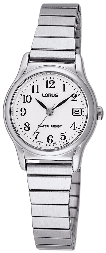 Lorus Stainless Steel, White dial, Date
