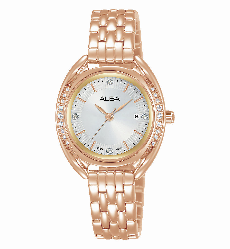 Ladies Alba, Dress, Rose Gold, WR