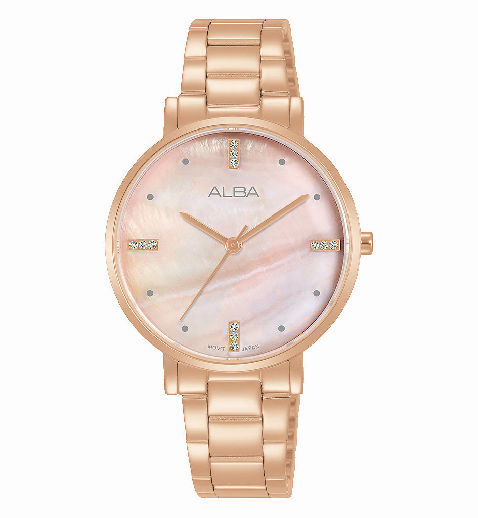 Ladies Alba Dress Watch, 50m, MOP Dial