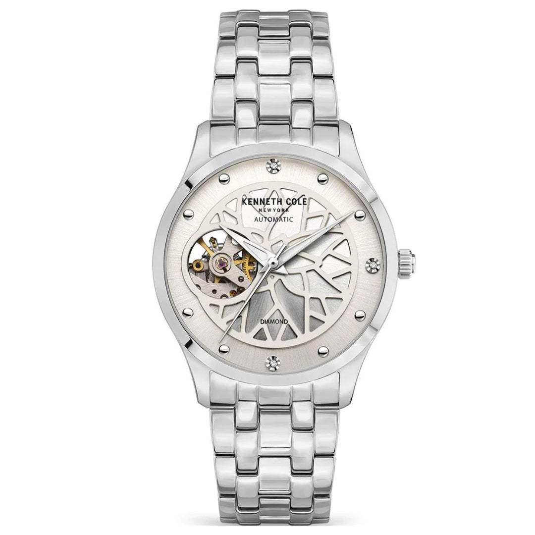 Kenneth Cole Ladies St St Automatic Dia Set 34.5Mm