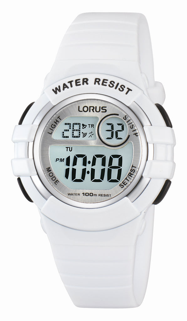 Lorus White Sports 100m Digital