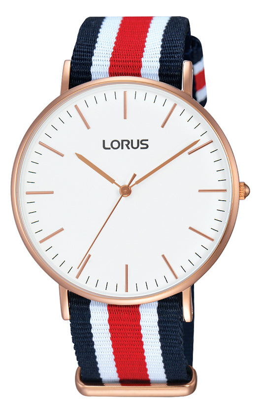 Lorus Gents, Coloured Strap, White Dial