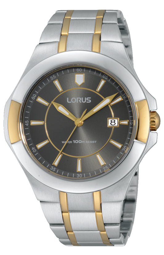 Lorus Gents 2 Tone, Black Dial, Date, 100m, WR