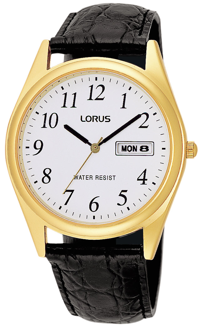 Lorus Mens Daywear WR, White dial, Day, Date