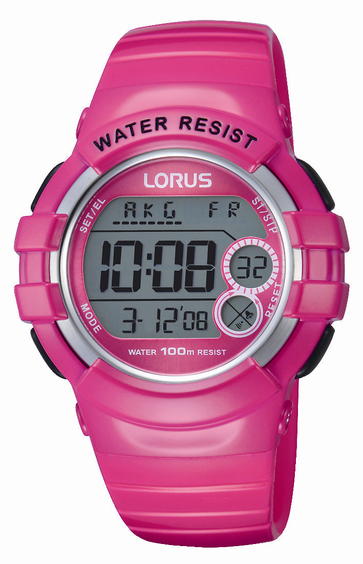 Lorus Sports Pink Digital 100m