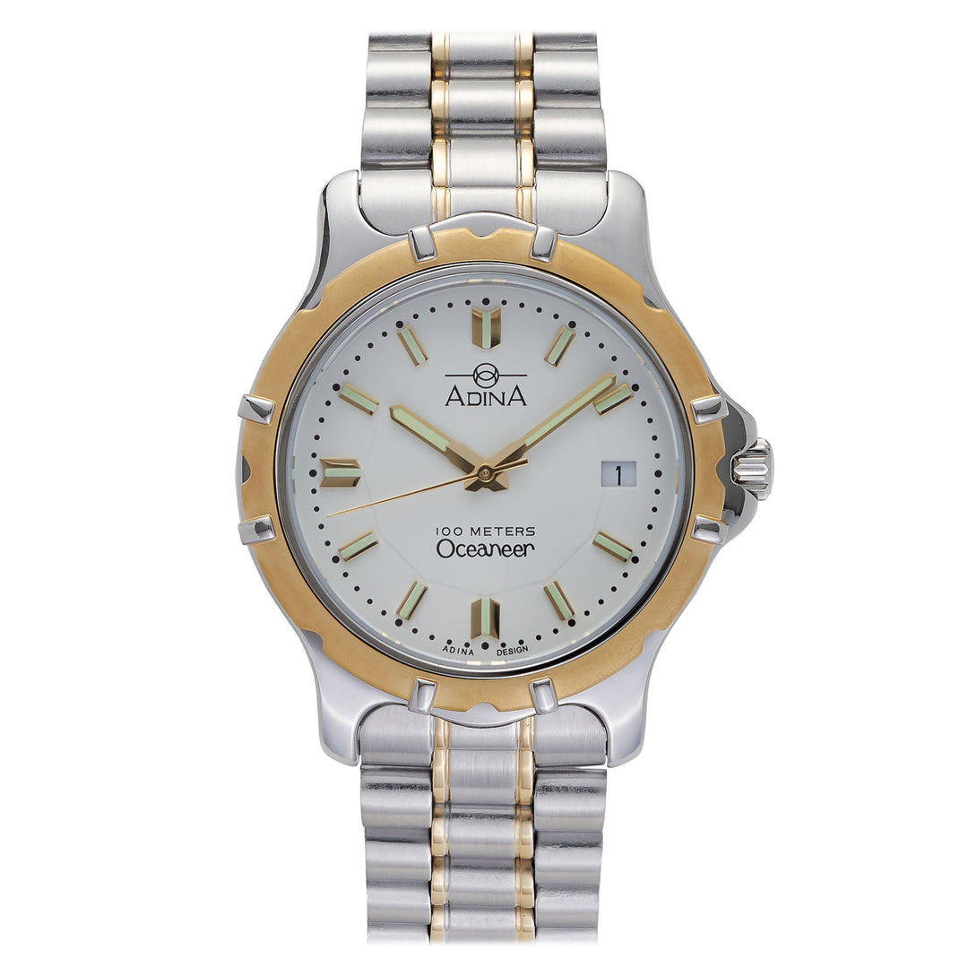 GENTS ADINA 100M OCEANEER T/TONE WHITE INDEX