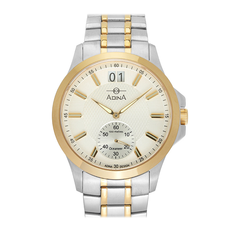 GENTS ADINA 42MM OCEANEER BIG DATE 2T WHITE INDEX