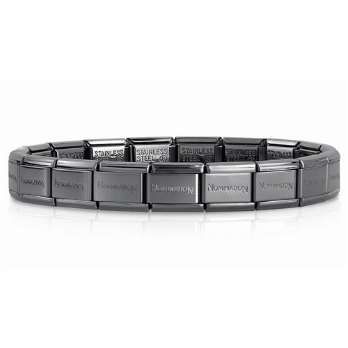 Starter Nomination Classic Band Stainless Steel Gun Metal Plated