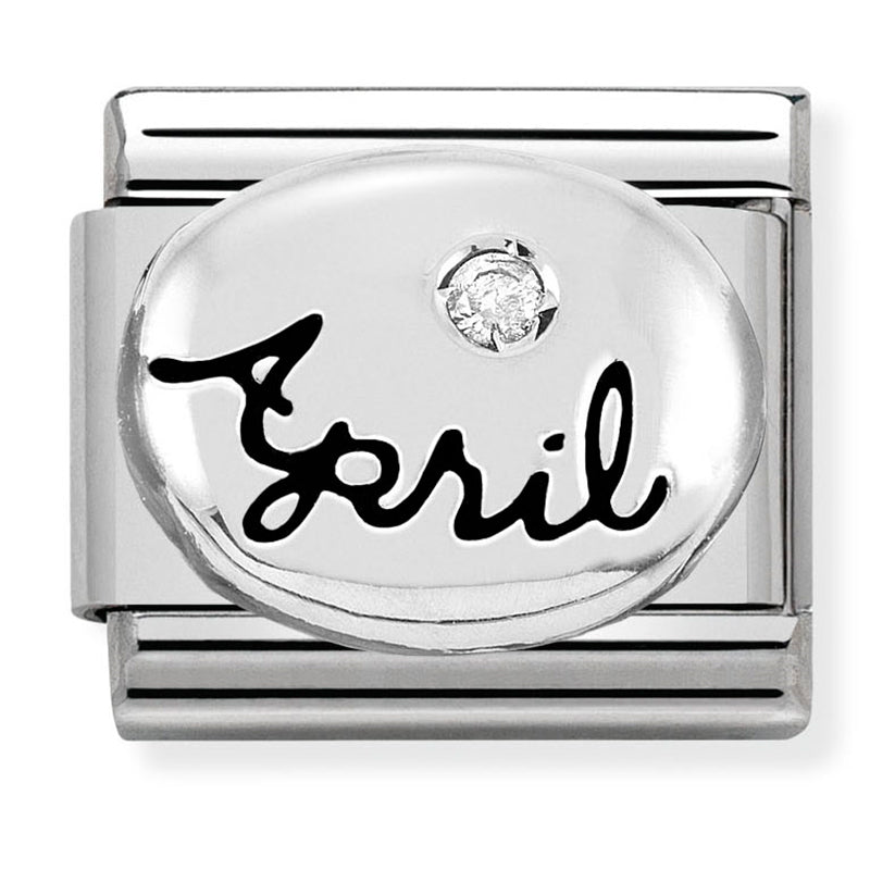 Nomination - Classic Symbols St/Steel, Silver 925 & Stone (April Diamond)