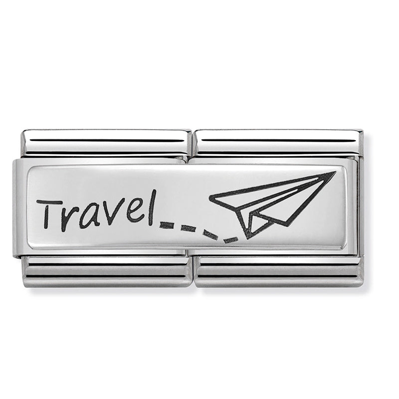 Classic Double Engraved Stainless Steel & Silver 925 (Travel)