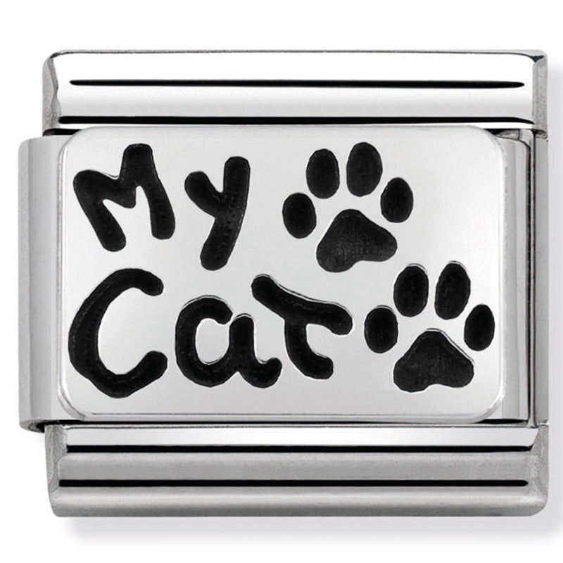 PLATES OXIDISED st/steel & 925 silver (My Cat)