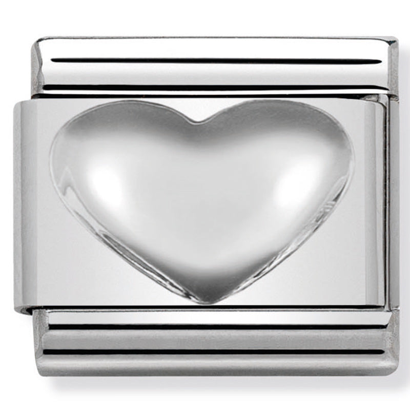 SYMBOLS st/steel & silver 925 RAISED HEART