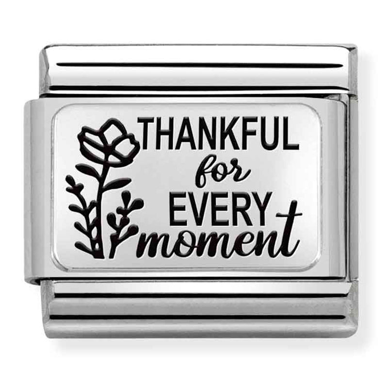 PLATES (IC) steel and 925 silver Thankful for every moment
