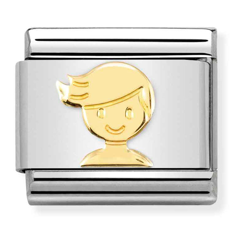 SYMBOLS st/steel & 18ct gold (Boy)