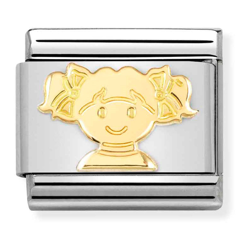 SYMBOLS st/steel & 18ct gold (Girl)