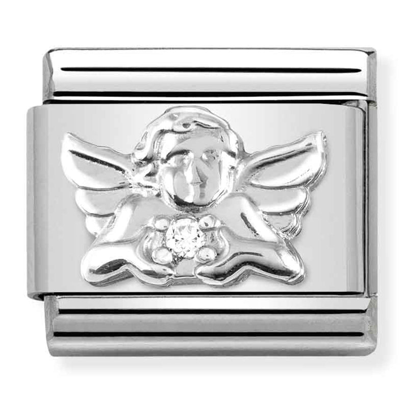 SYMBOLS st/steel, silver 925 & CZ (Angel)