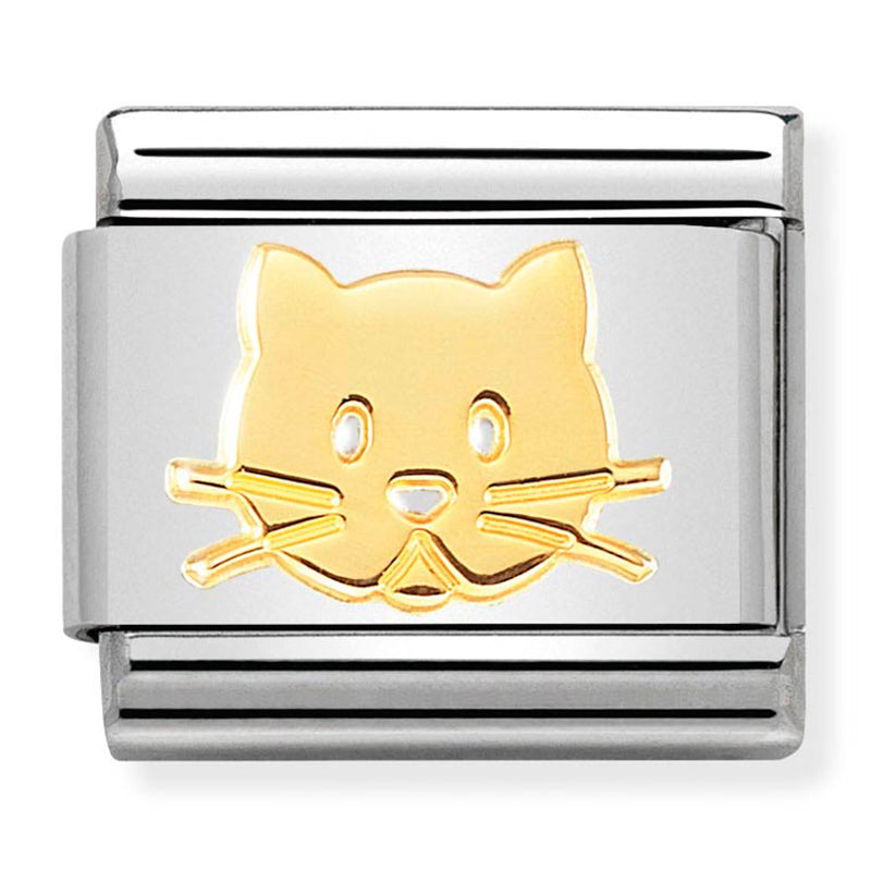 SYMBOLS st/steel &18ct gold (Cat snout)