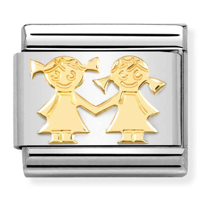 SYMBOLS st/steel & 18ct gold (Sisters)
