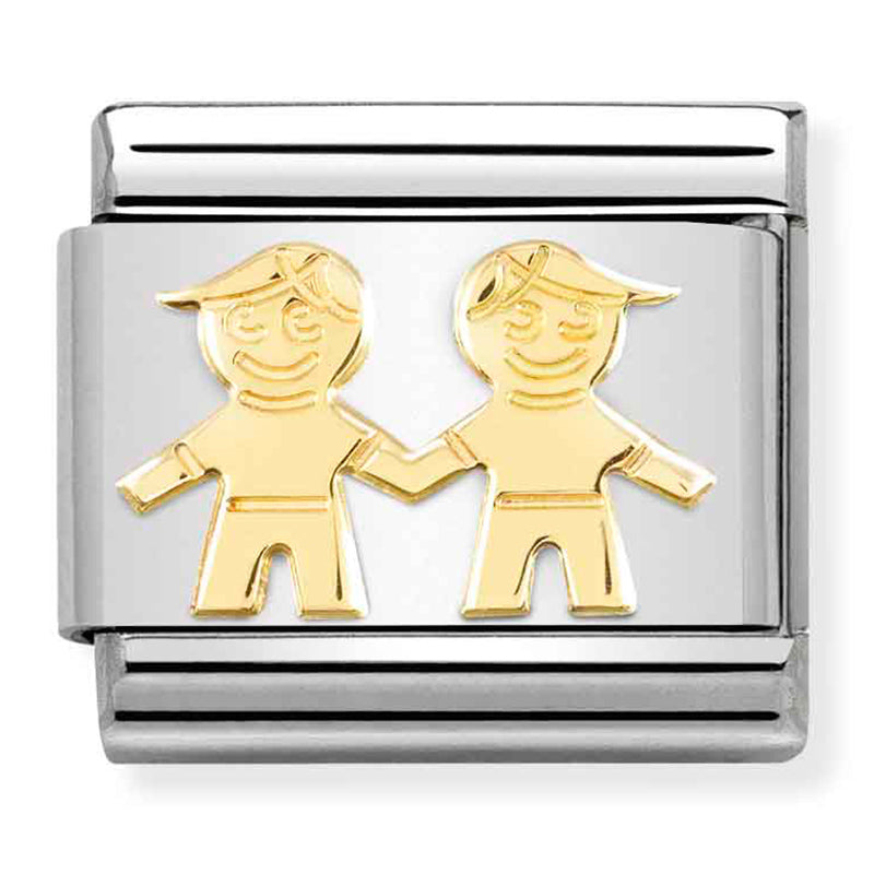 NOM-030162 68 COMP Classic SYMBOLS st/steel & 18ct gold (Brothers)