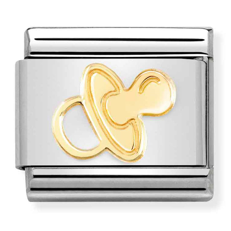 SYMBOLS st/steel & 18ct gold (Pacifier)