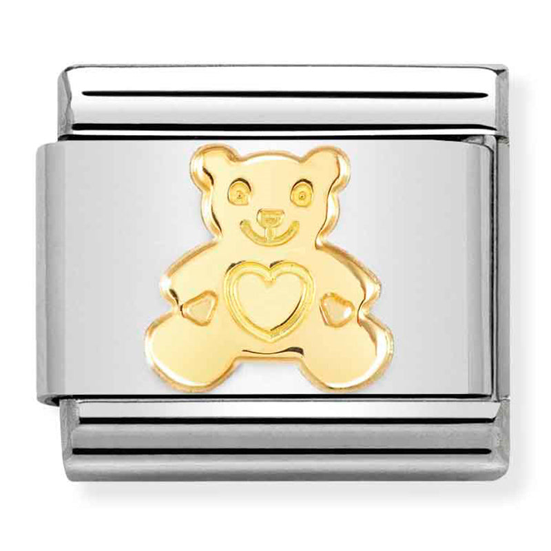 SYMBOLS st/steel & 18ct gold (Bear)
