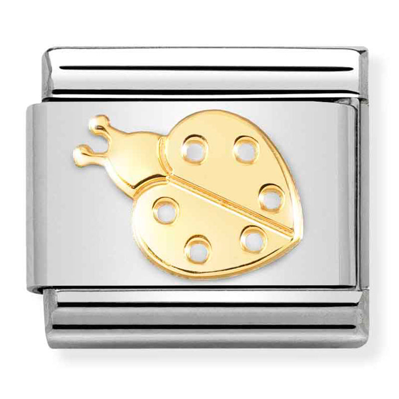 SYMBOLS st/steel & 18ct gold (Ladybug)