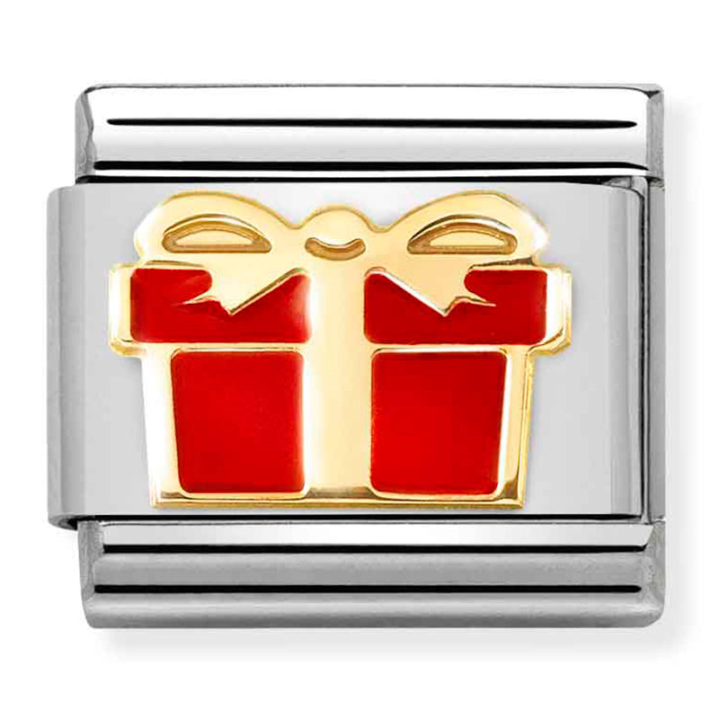 SYMBOLS st/steel,18ct gold & enamel (Red Gift Box)