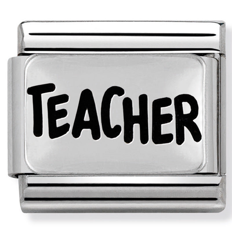 PLATES OXIDISED st/steel & 925 silver (Teacher)