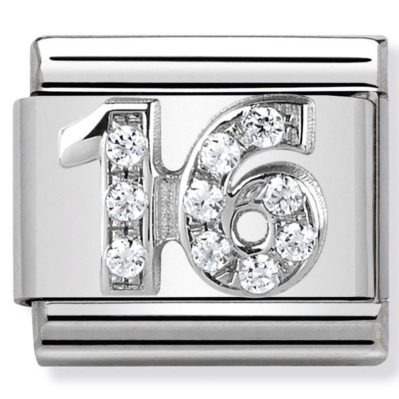 NOM-330304 17 COMP Classic SYMBOLS st/steel, CZ & silver 925 (16)