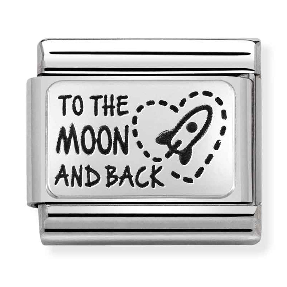 NOM-330111 39 COMP Classic PLATES (IC) steel and 925 silver To The Moon And Back