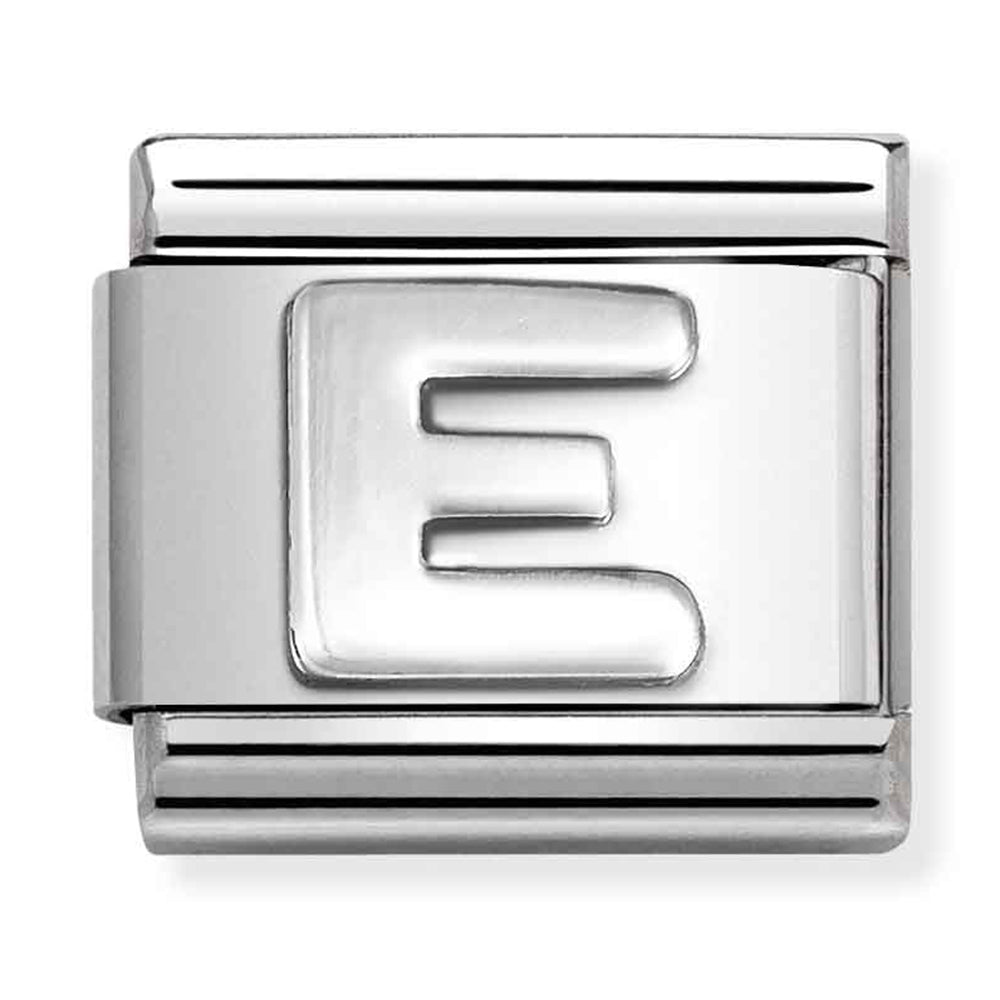 NOM-330113 05 COMP Classic LETTERS st/steel & sterling silver (E)