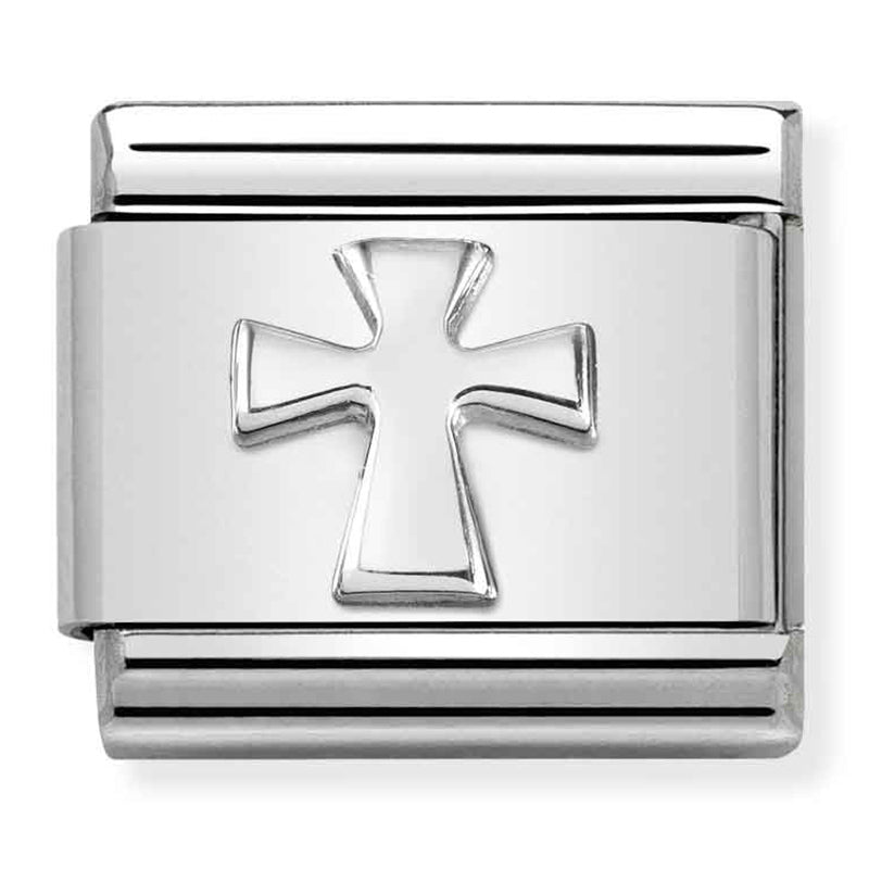 NOM-330106 02 COMP Classic SYMBOLS st/steel & silver 925 Cross