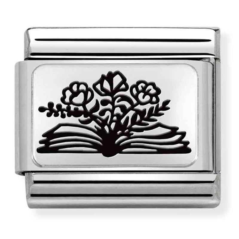 NOM-330111 27 COMP Classic PLATES (IC) steel and 925 silver Book FLOWERS