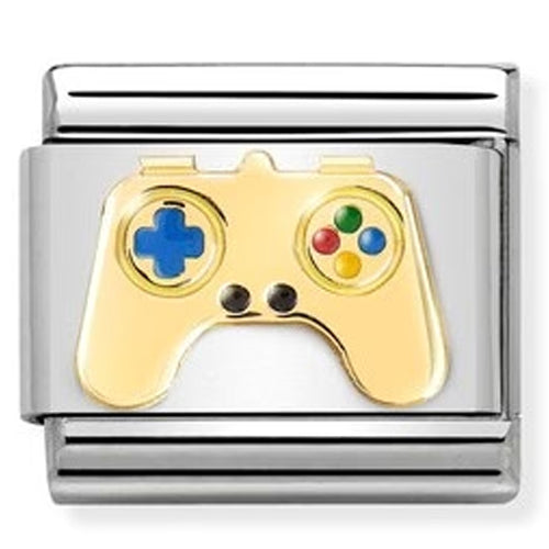 NOM-030210 24 COMP Classic TECH st/steel, enamel & 18ct gold (Controller)