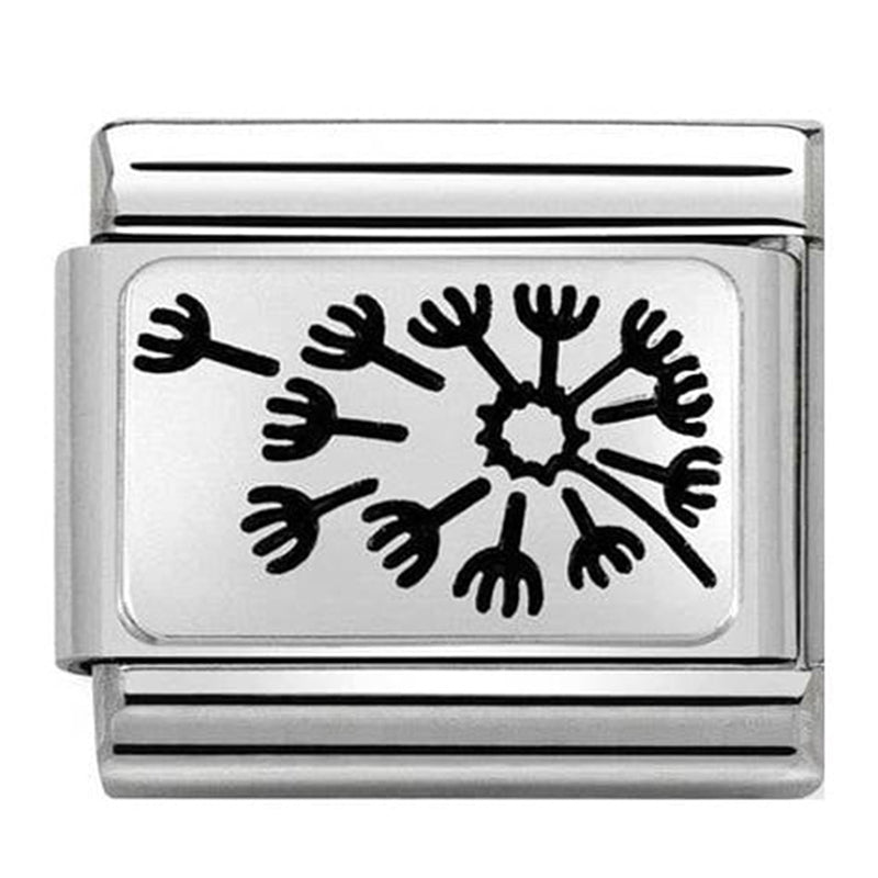 NOM-330109 33 COMP Classic OXIDISED PLATES 2 st/steel & silver 925 (Dandelion)