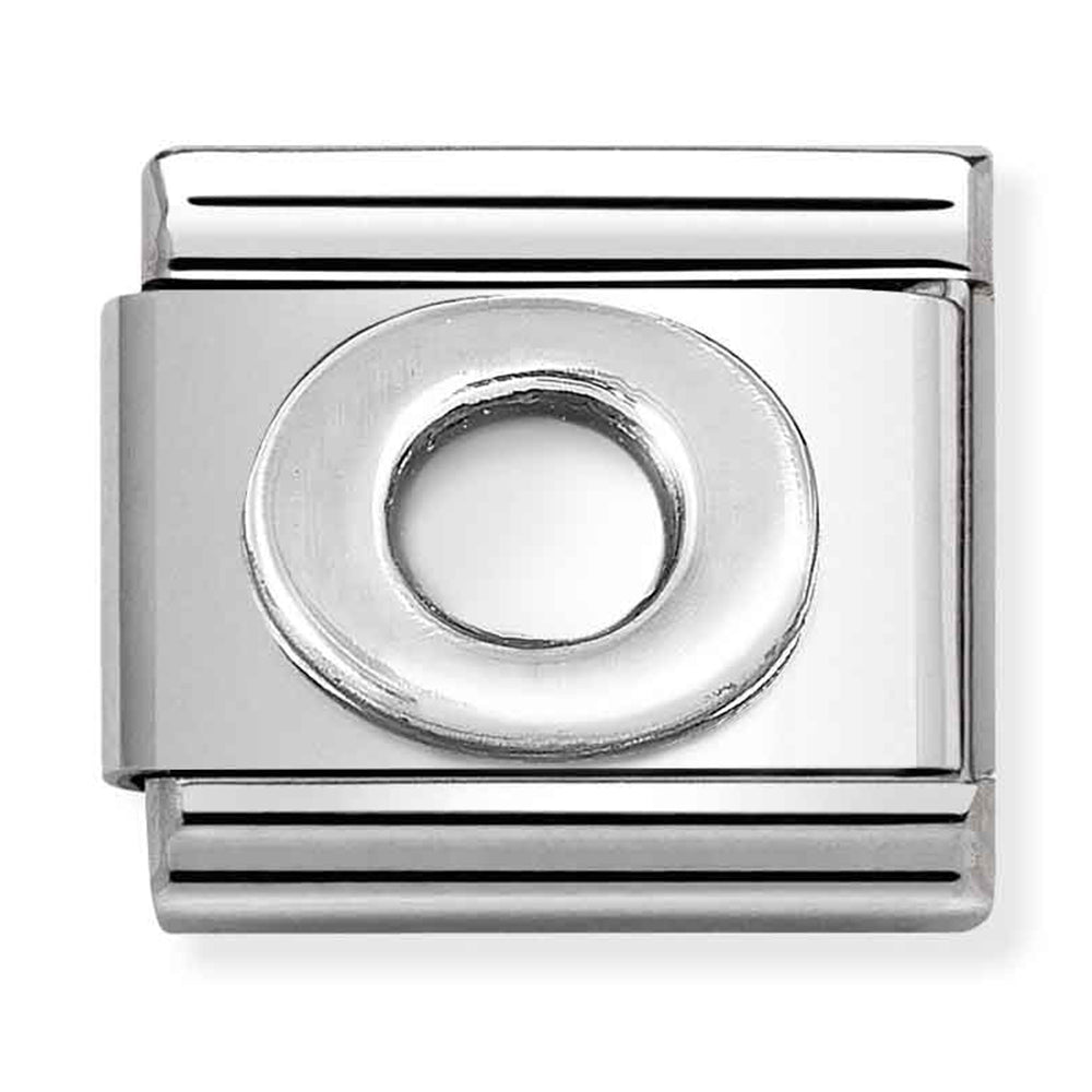 NOM-330113 15 COMP Classic LETTERS st/steel & sterling silver (O)