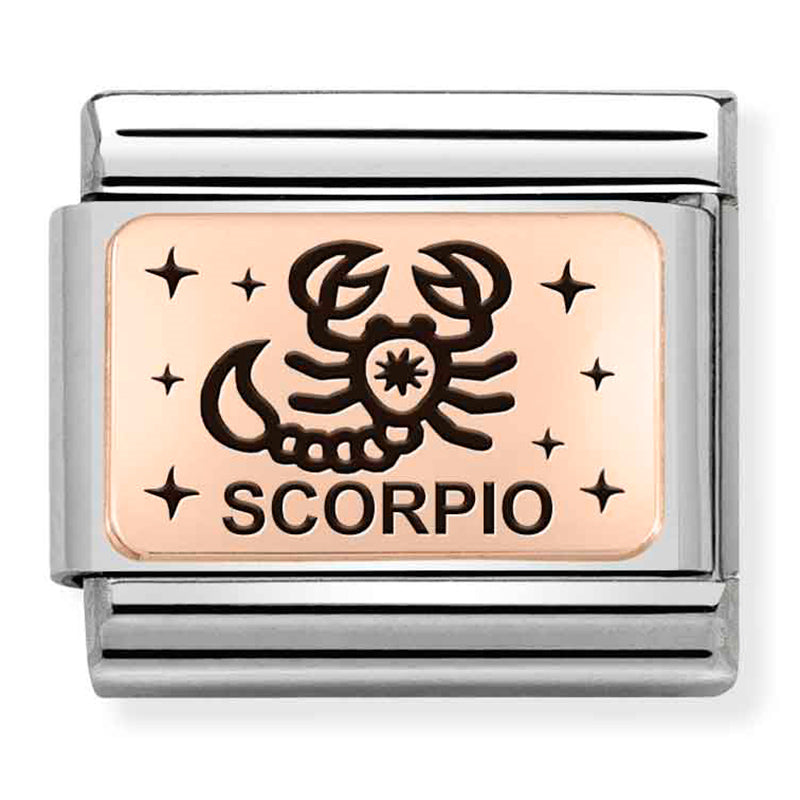 NOM-430112 08 COMP Classic ZODIAC (IC) steel and 375 gold (Scorpio)