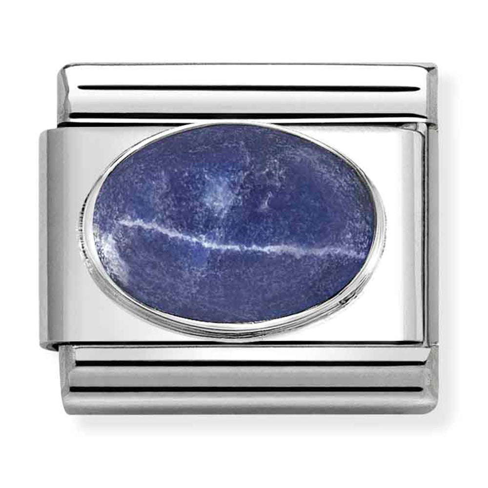 NOM 330510 42 COMP Classic HARD STONES st/steel, 925 silver & SODALITE MATTE