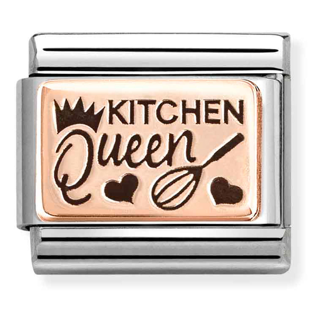 NOM 430111 23 COMP Classic PLATES (IC) steel and 9k rose gold Kitchen Queen