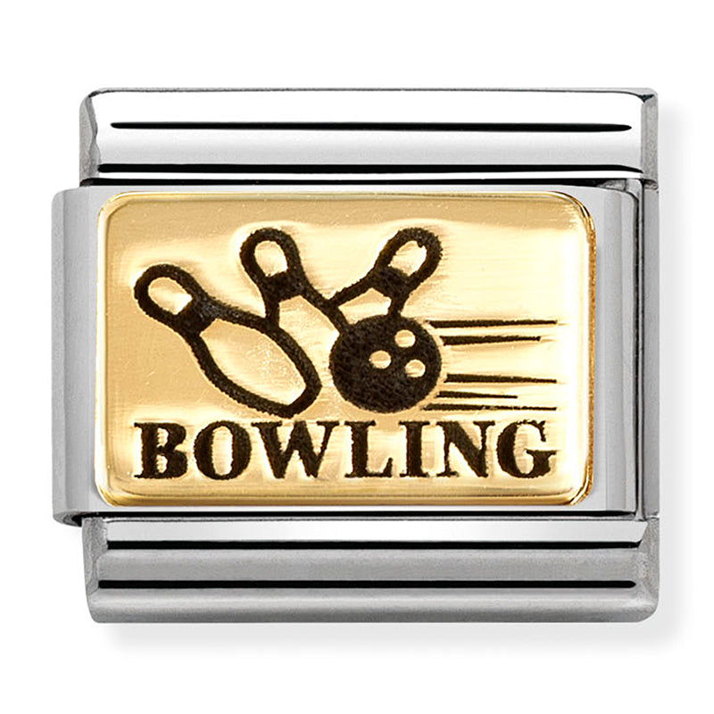 NOM 030166 57 COMP Classic PLATES (IC) in st/steel & 18ct gold Bowling