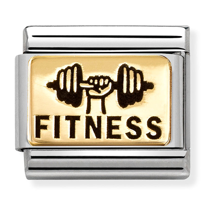 NOM 030166 64 COMP Classic PLATES (IC) in st/steel and 18ct gold Fitness