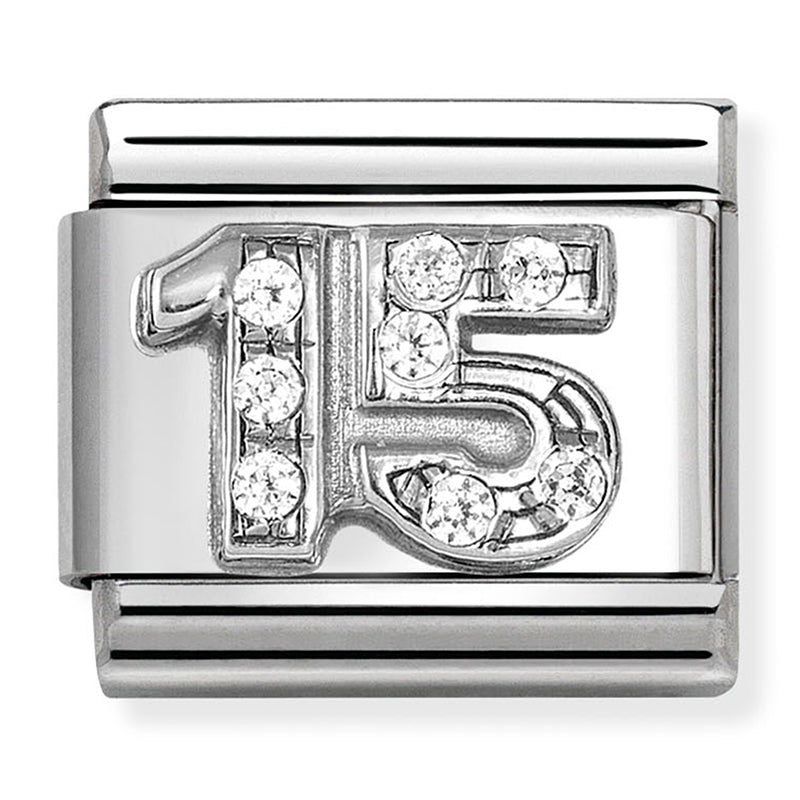NOM 330304 49 COMP Classic SYMBOLS st/steel, CZ and 925 silver (15)