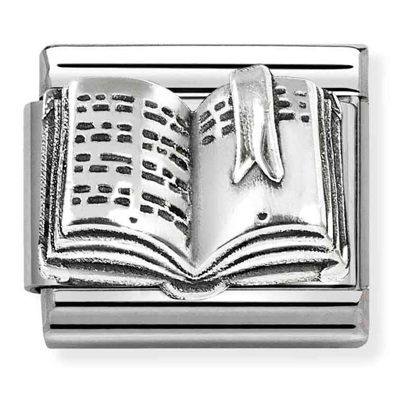 NOM 330101 85 COMP Classic OXIDISED SYMBOLS in st,steel and 925 sterling silver Book (33010185)