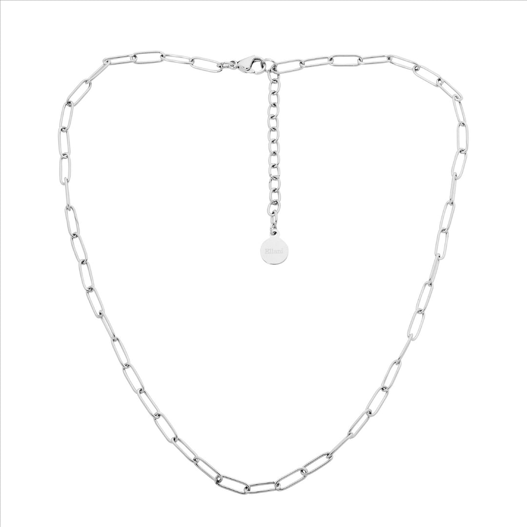 Stainless Steel Paperclip Chain, 40+5cm