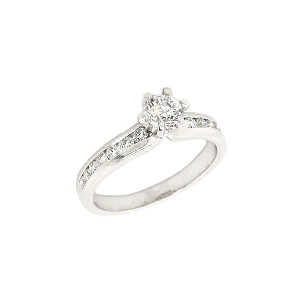 18ct White Gold Diamond Engagement Ring