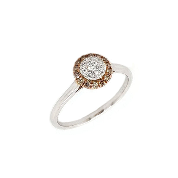 9Ct White/Rose Gold Australian Choclolate Diamond