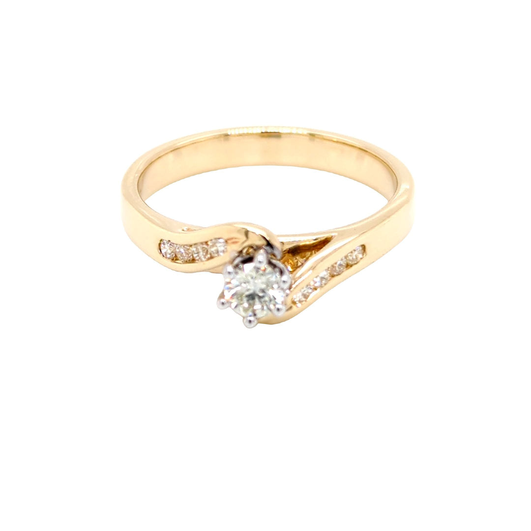 9ct Yellow Gold Engagement Ring